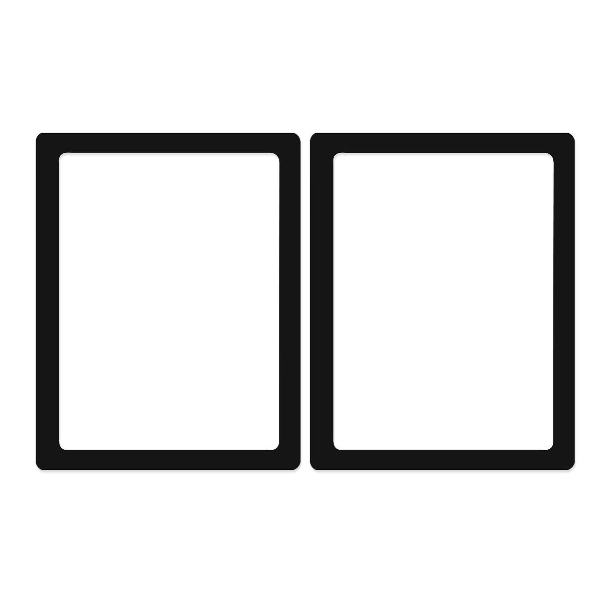 2Pcs Photo Display Frame Magnetic Frame Ornament Decor Black