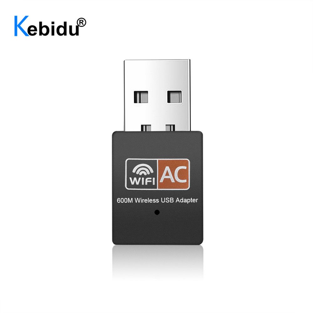 Kebidu USB Wifi Adapter 2.4Ghz + 5Ghz Dual Band 600Mbps