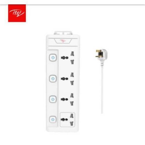 4 Sockets Extension Box Muti Socket White ISU-1421W