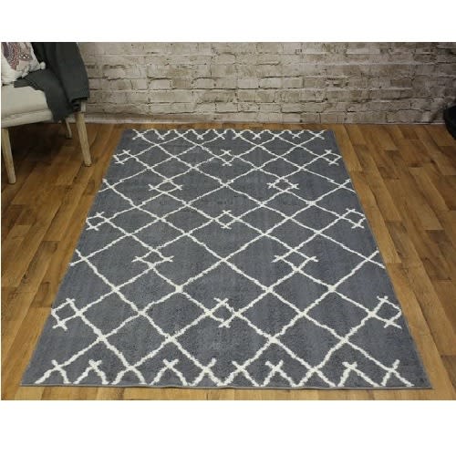 Fleece Tufted Rug - Grey