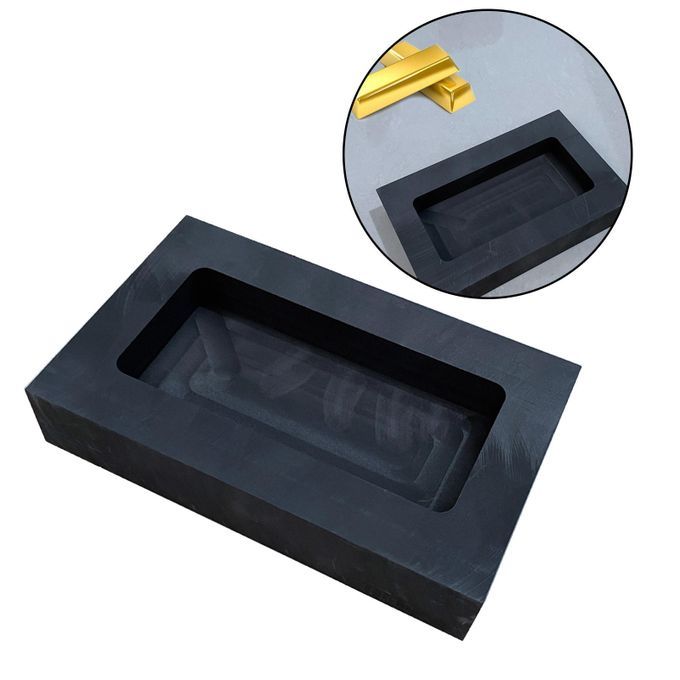 Square Graphite Tank Ingot Mould Crucible Silver Aluminum Casting