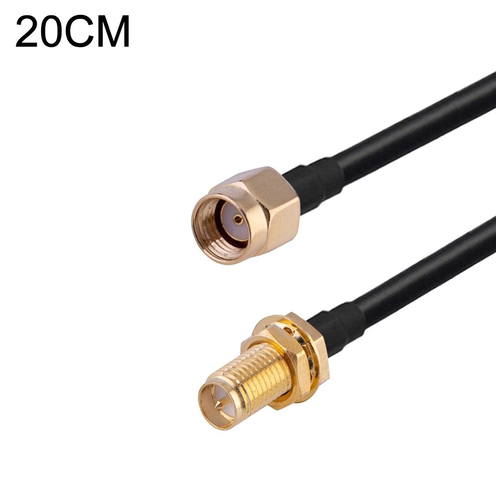 RP-SMA Male To RP-SMA Female 20cm RG174 Adapter