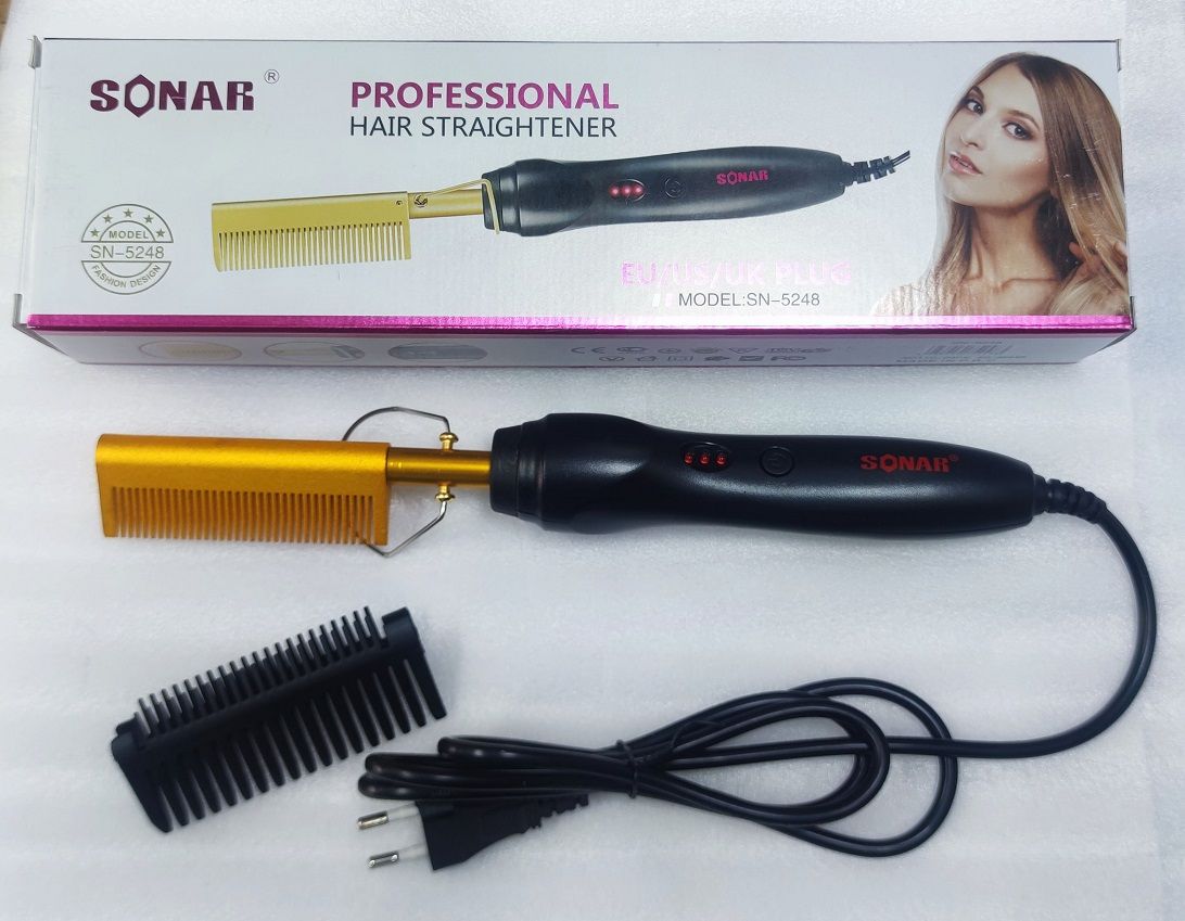 SONAR Hot Comb Professional Hair Straightener