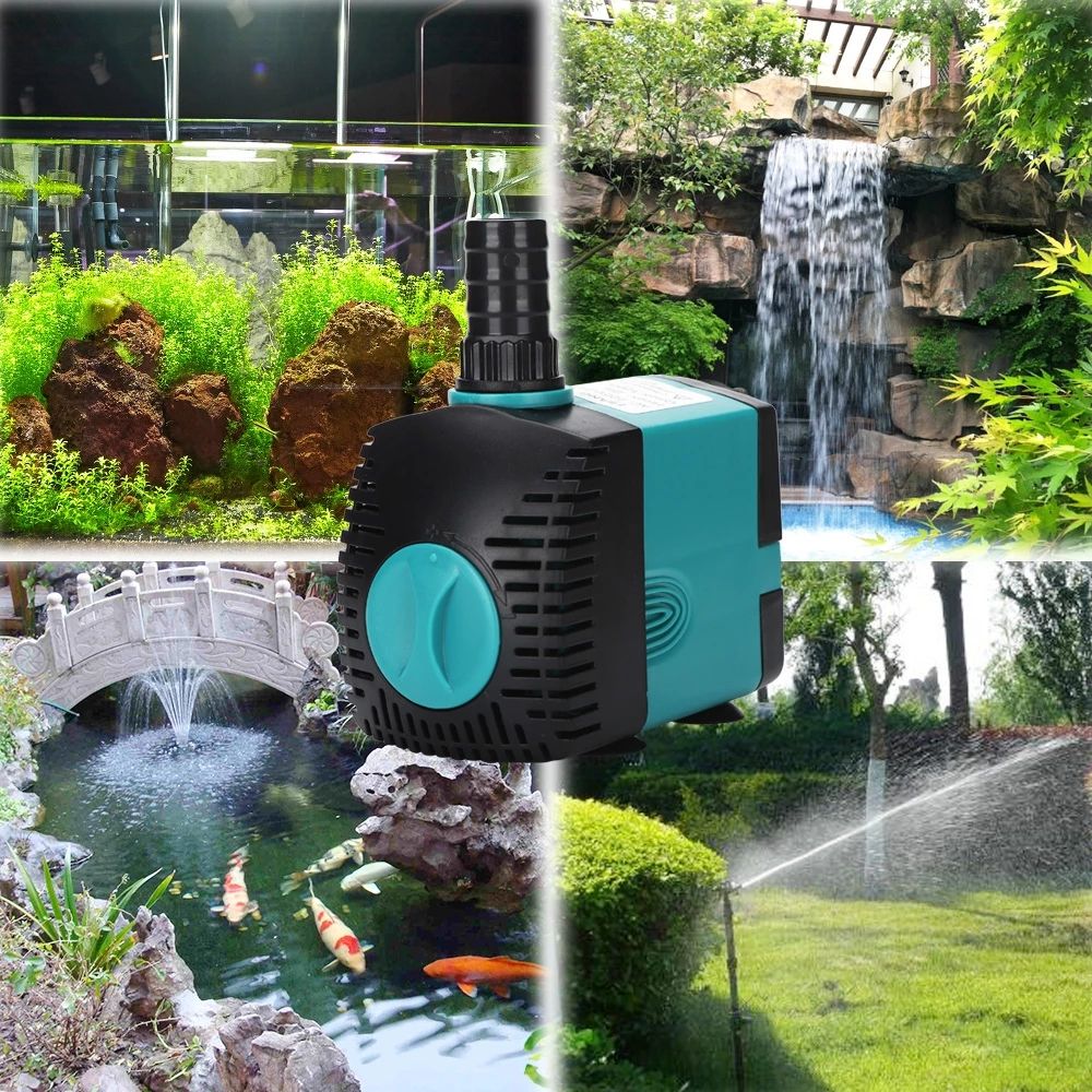 Ultra-Quiet 3/6/10/15/25/35/50/60W Submersible Water Fountain Pump Filter Fish Pond Aquarium Water Pump Tank Fountain