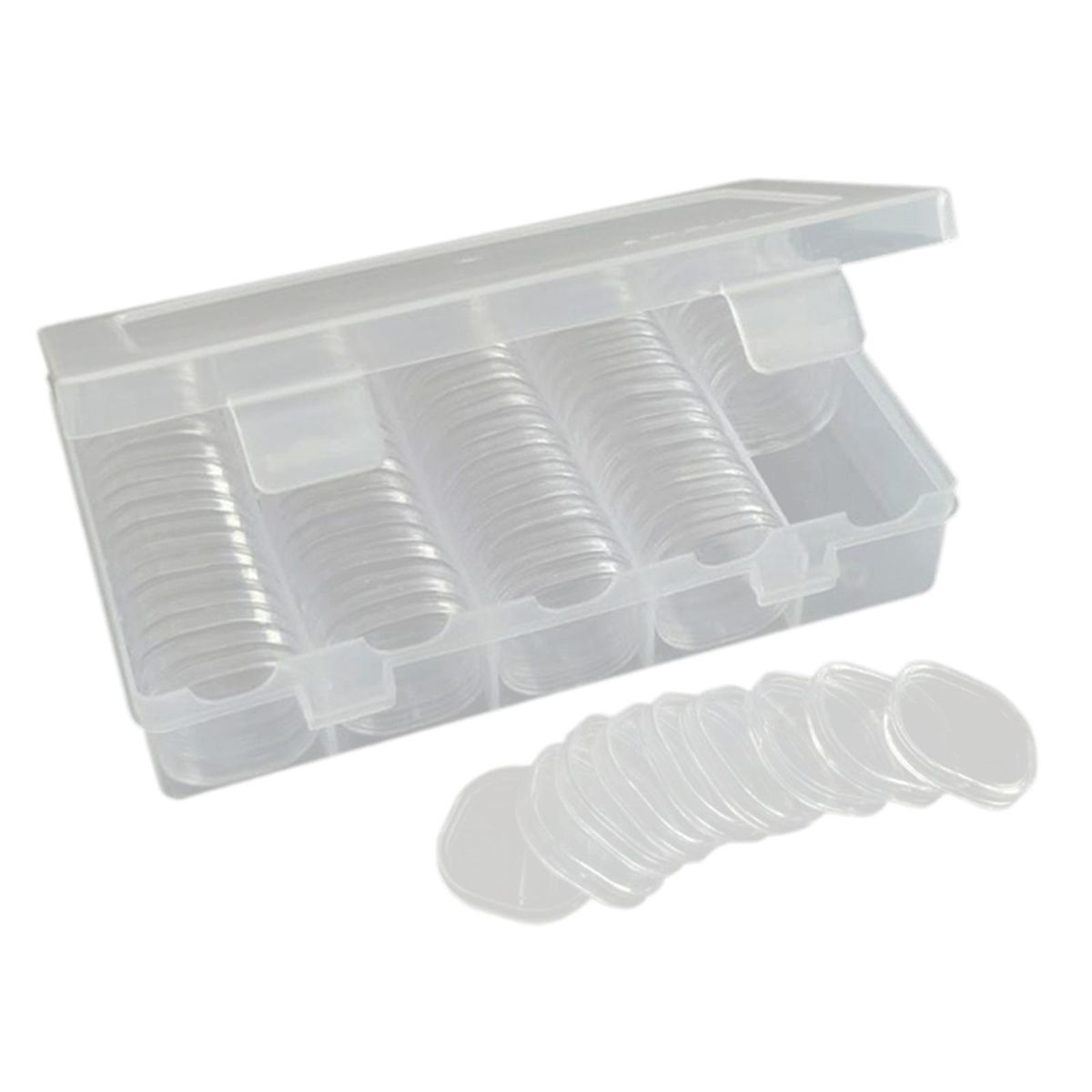 27  Capsules Holder Coin Holder With