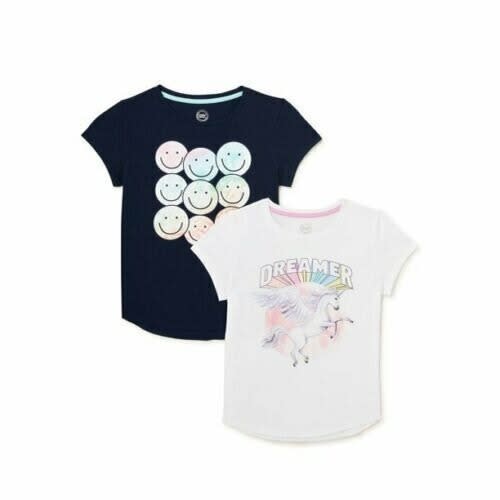 Girls Graphic T-shirts Dreamers - 2 Pack