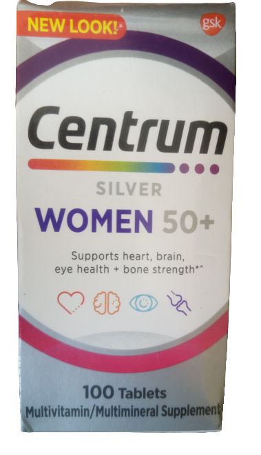 Silver Multivitamin For Women 50 Plus, 100Tablets
