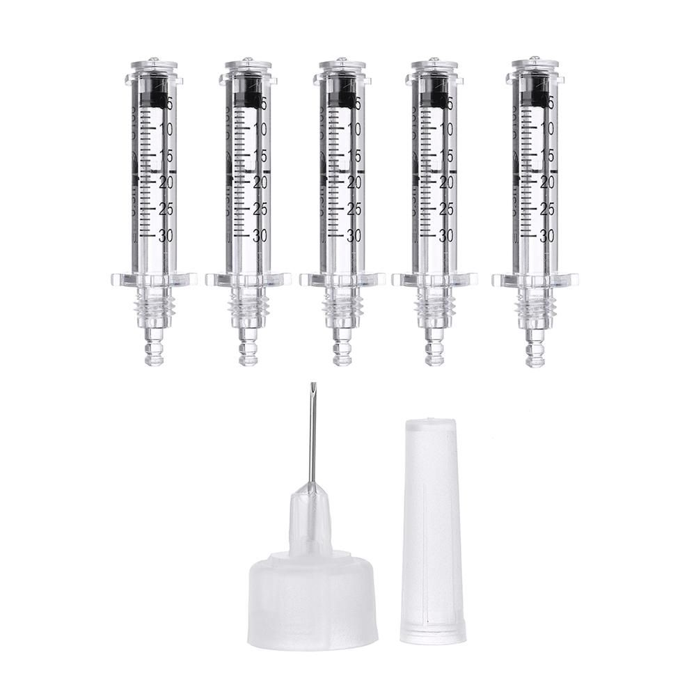 5Pcs 0.3ml Ampoule Heads + 1Pc Taking Medicine Needle for Hyaluron Pen Multi Shot Accessory Attachment