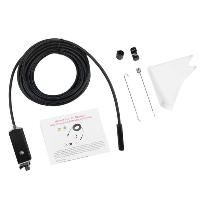 2IN1 Taking Photo Available Adjustable 5.5mm Lens USB Endoscope