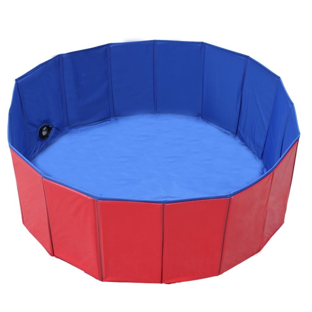 Pet Dogs Swimming Pool Puppy Bathing Tub Red Dia 80cm Cats