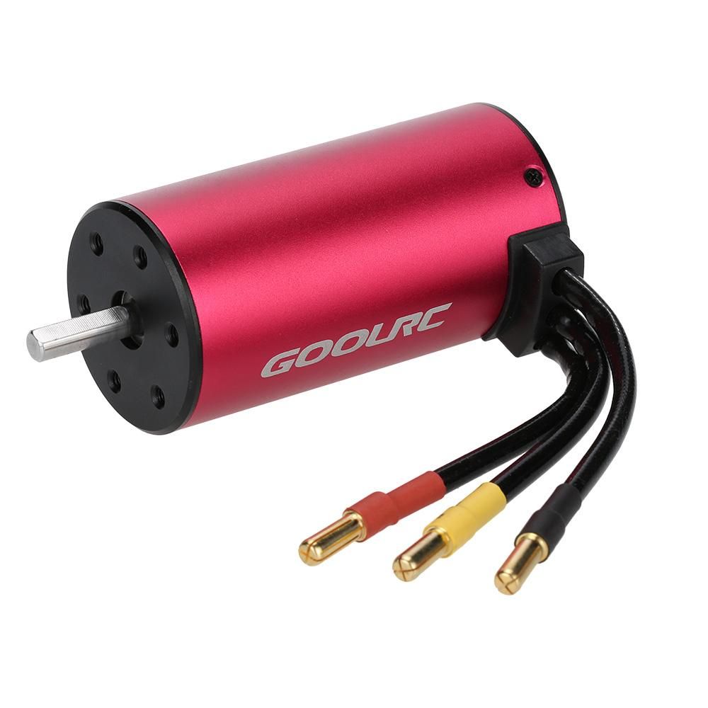 GoolRC S3670 2850KV 4 Poles Brushless Sensorless Motor for 1/8 1/10 RC Car Truck