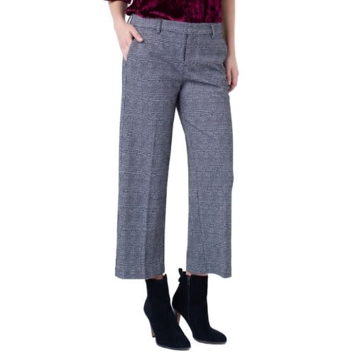 Kelsey Glen Plaid Stovepipe Knit Trousers