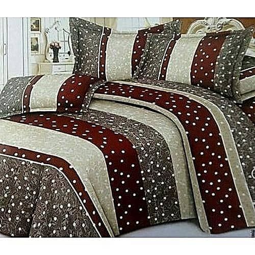 Brown Duvet,Bedsheet With Four Pillow Cases Set