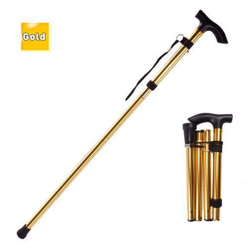 Foldable Walking Stick With Adjustable Height