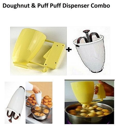 Donut Maker + Puff Puff/Pancake/Cupcake/Muffins/Akara DispenserCombo