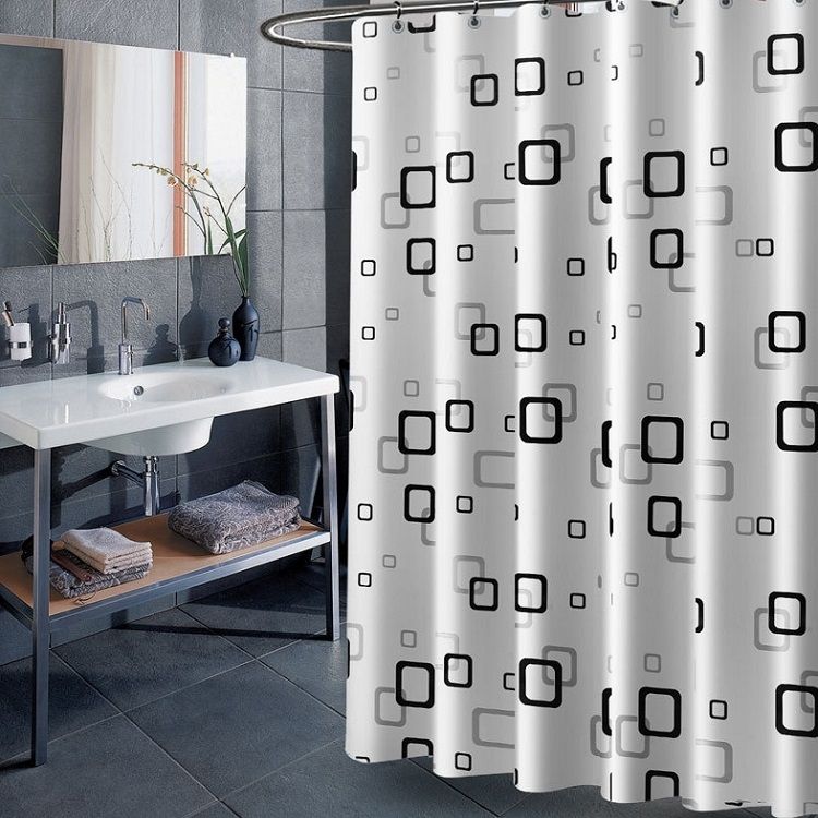 Bathroom Thick Waterproof Shower Curtain