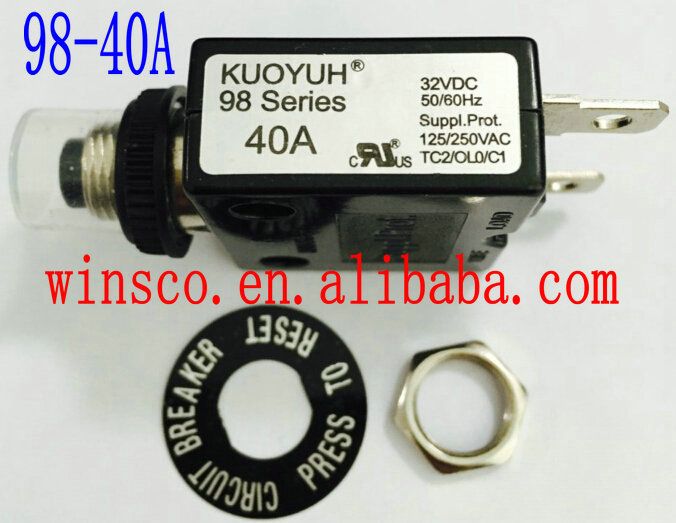 40A Waterproof Cap 100% NEW KUOYUH CIRCUIT BREAKER 98