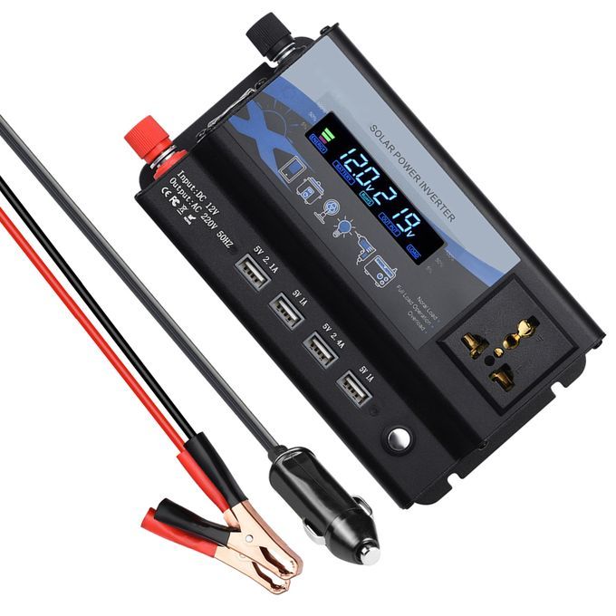 360W Inverter Car 12V To 220V AC Converter With LCD
