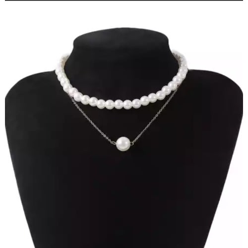 Pearls Necklace And Chain