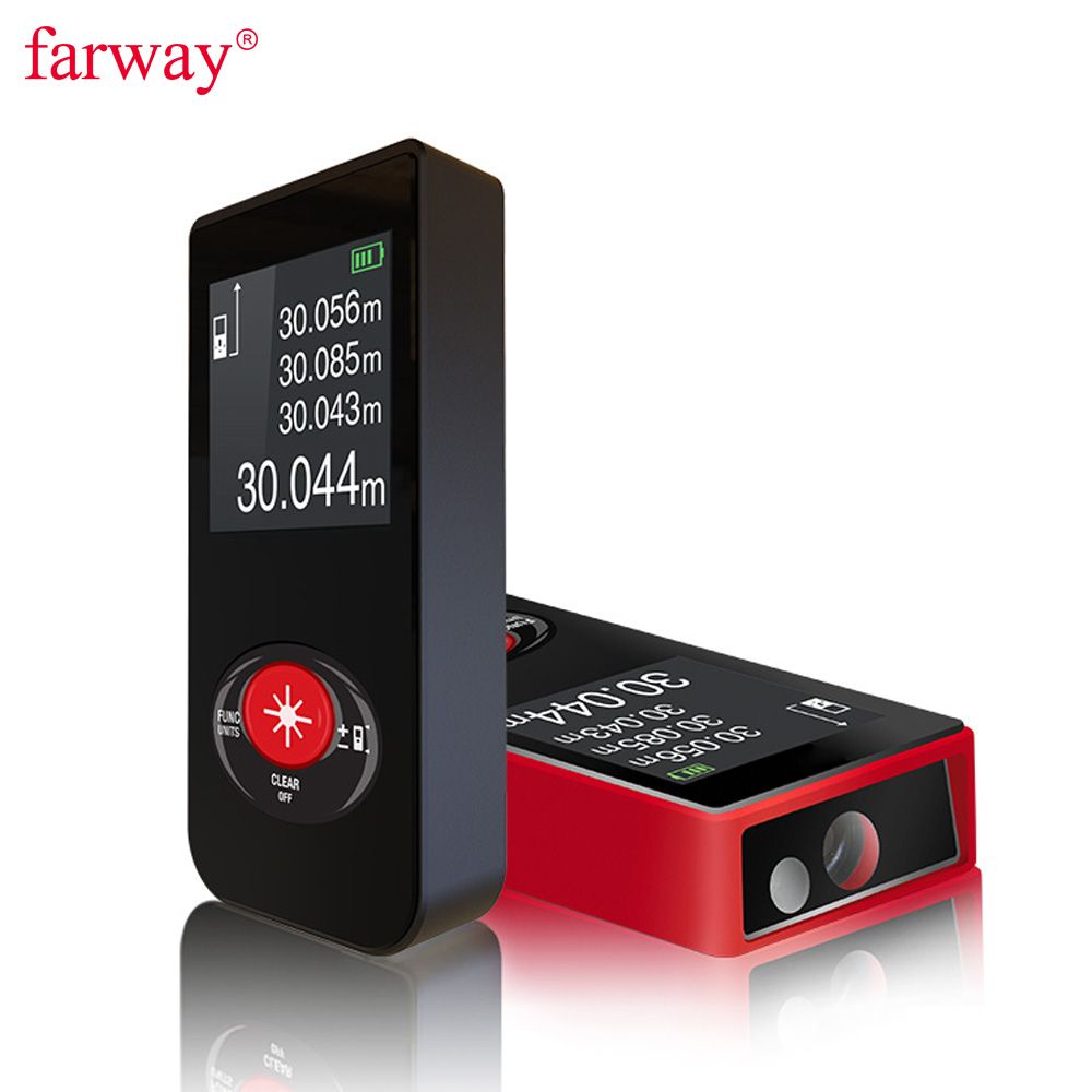 Farway Laser Distance Meter Mini Rangefinder 60M Laser Tape
