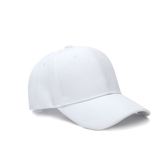 1pcswomen Blank Baseball Tennis Cap Plain Snap Bac