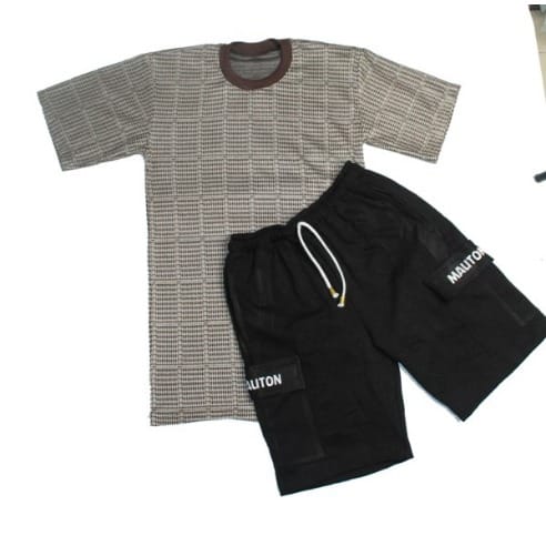 Men's 2-in-1 Aztec Tshirt And Cargo Short