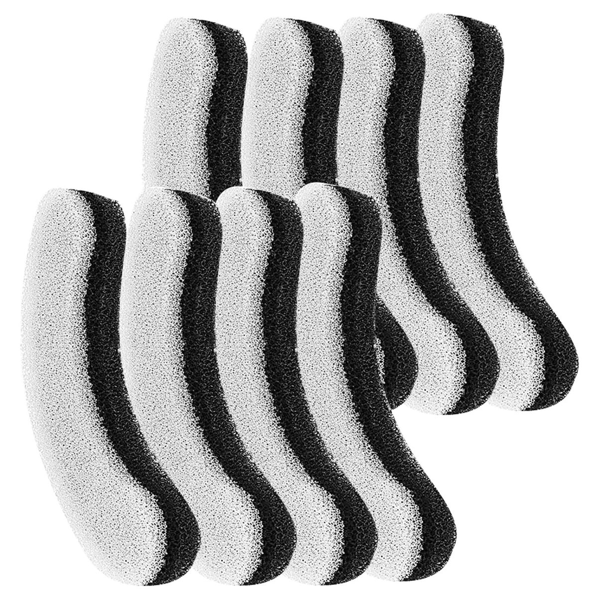 8pcs Filters for 61OZ/1.8L Transparent Cat Water Fountain Filters Pet Fountain Activated Carbon Filter Replacement Filter for Cat Fountain