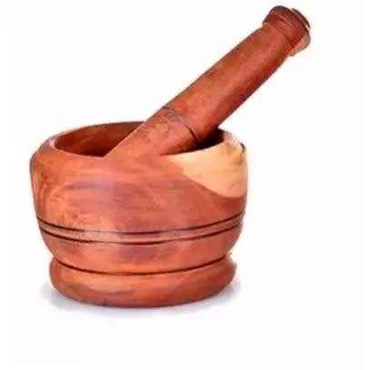 Wooden Mortal And Pestle