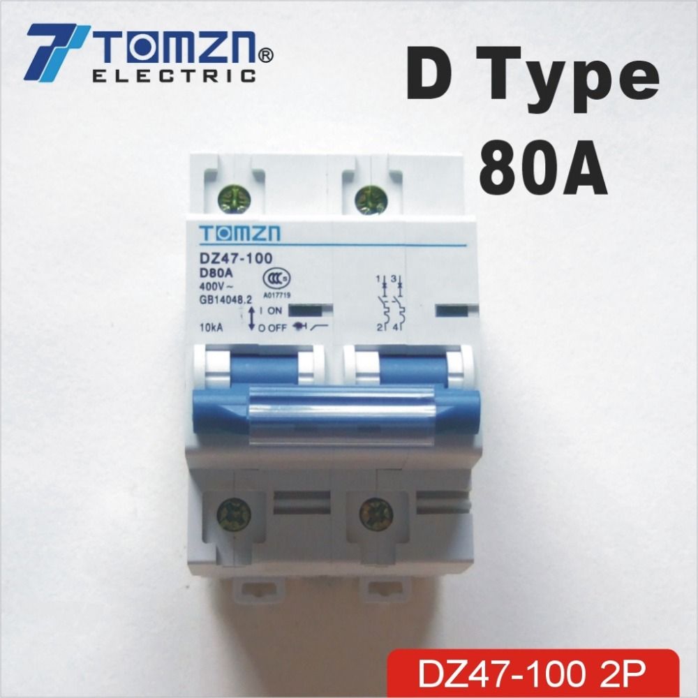 2P 80A 400V 50HZ 60HZ Circuit Breaker