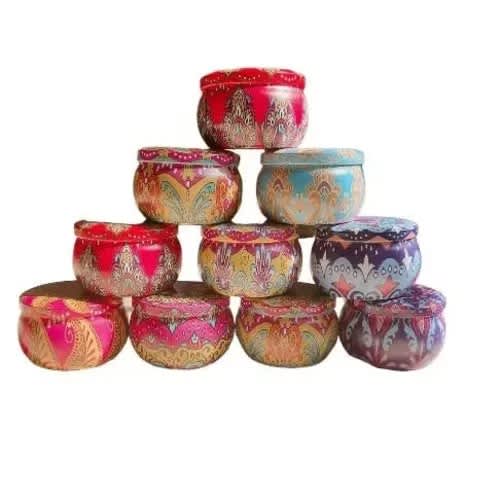 Candle Holder -10 Piece - Multicolored - 150ml