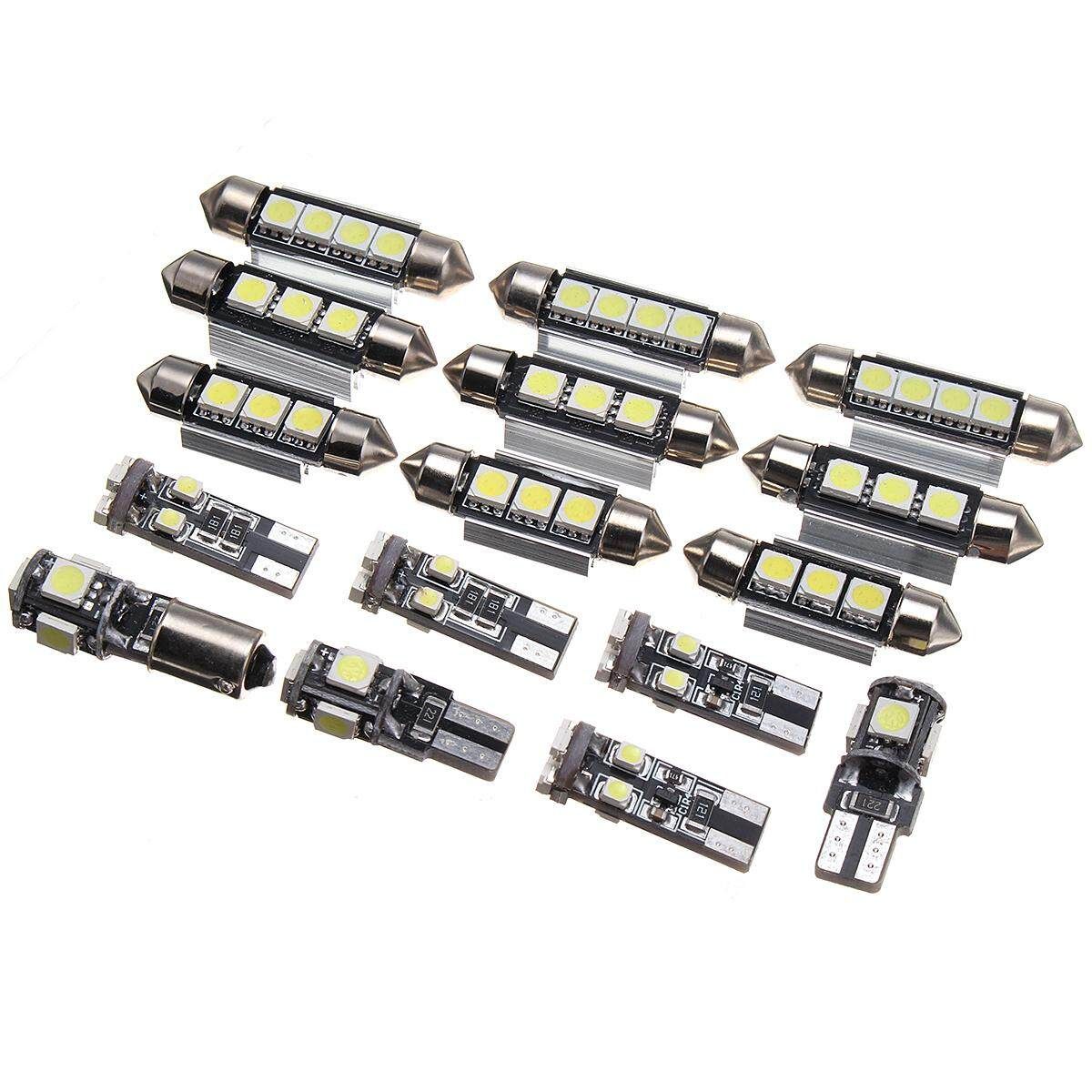 16pcs White Canbus Interior Lamp LED Light Package For VW Passat B6 2006-2010
