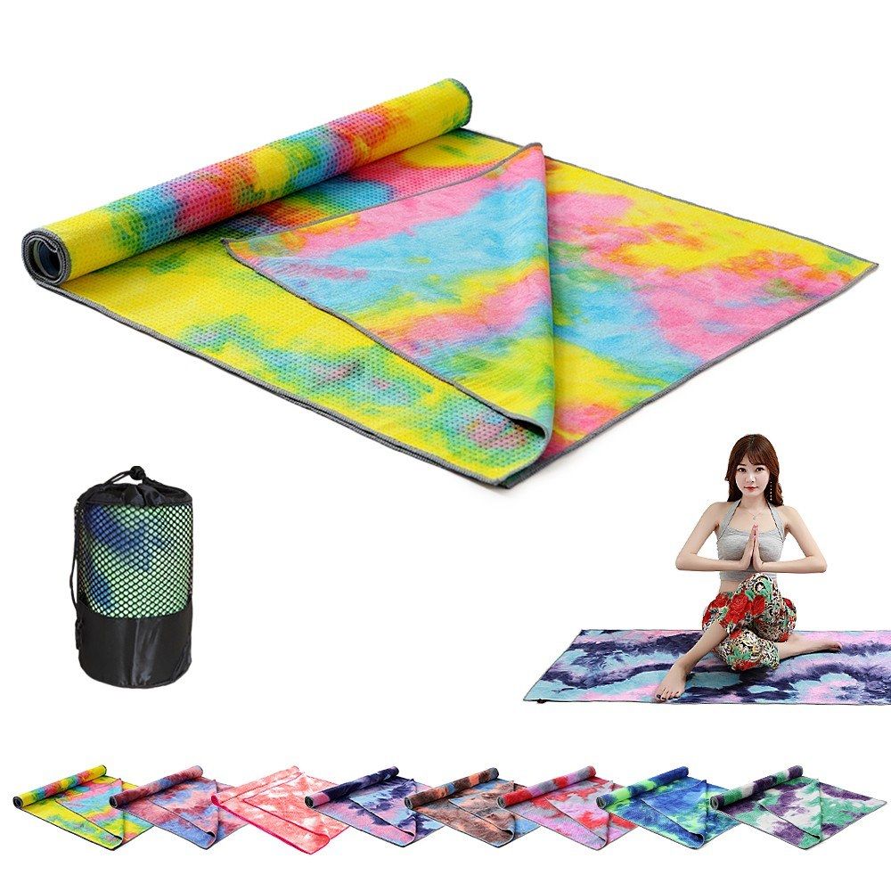 Yoga Mat Print Quick Dry Non-Slip Foldable Yoga Towel