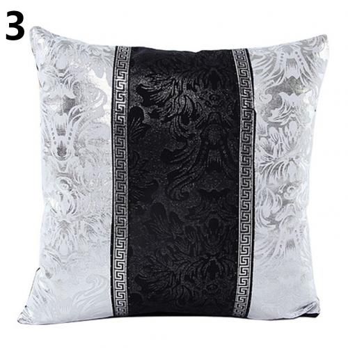 And Flower Vintage Black Cover Throw Pillow Cushion White