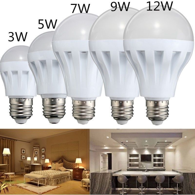 E27 Energy Saving LED 5W 7W 9W 12W Bulbs Light Lamp AC 110
