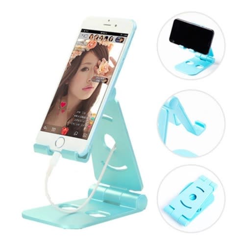 Foldable Swivel Phone Stand - Blue