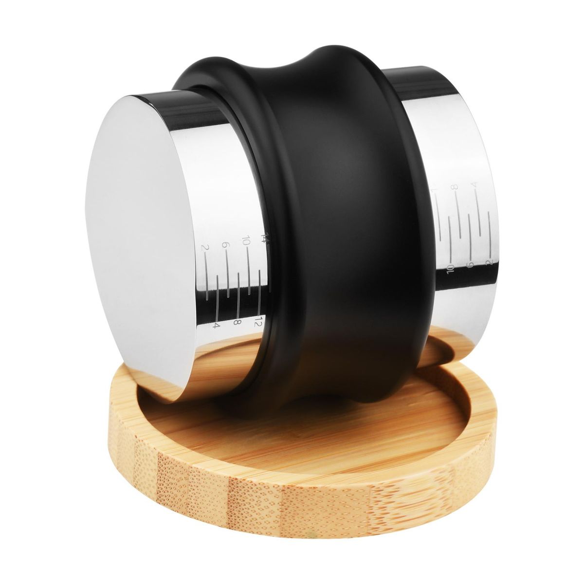 58mm 2-in-1 Coffee Distributor and Tamper Stainless Steel Dual Head Coffee Leveler with Adjustable Depth Espresso Hand Tamper