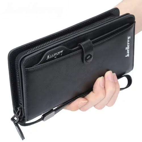 2023 Men Zipper Wallet -Black