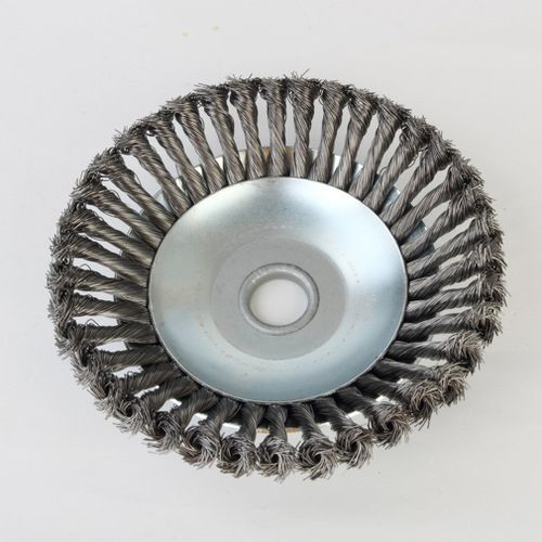 8in Replacement Wheel Grout Steel Wire Grass Twisted Set Rotary Cutter