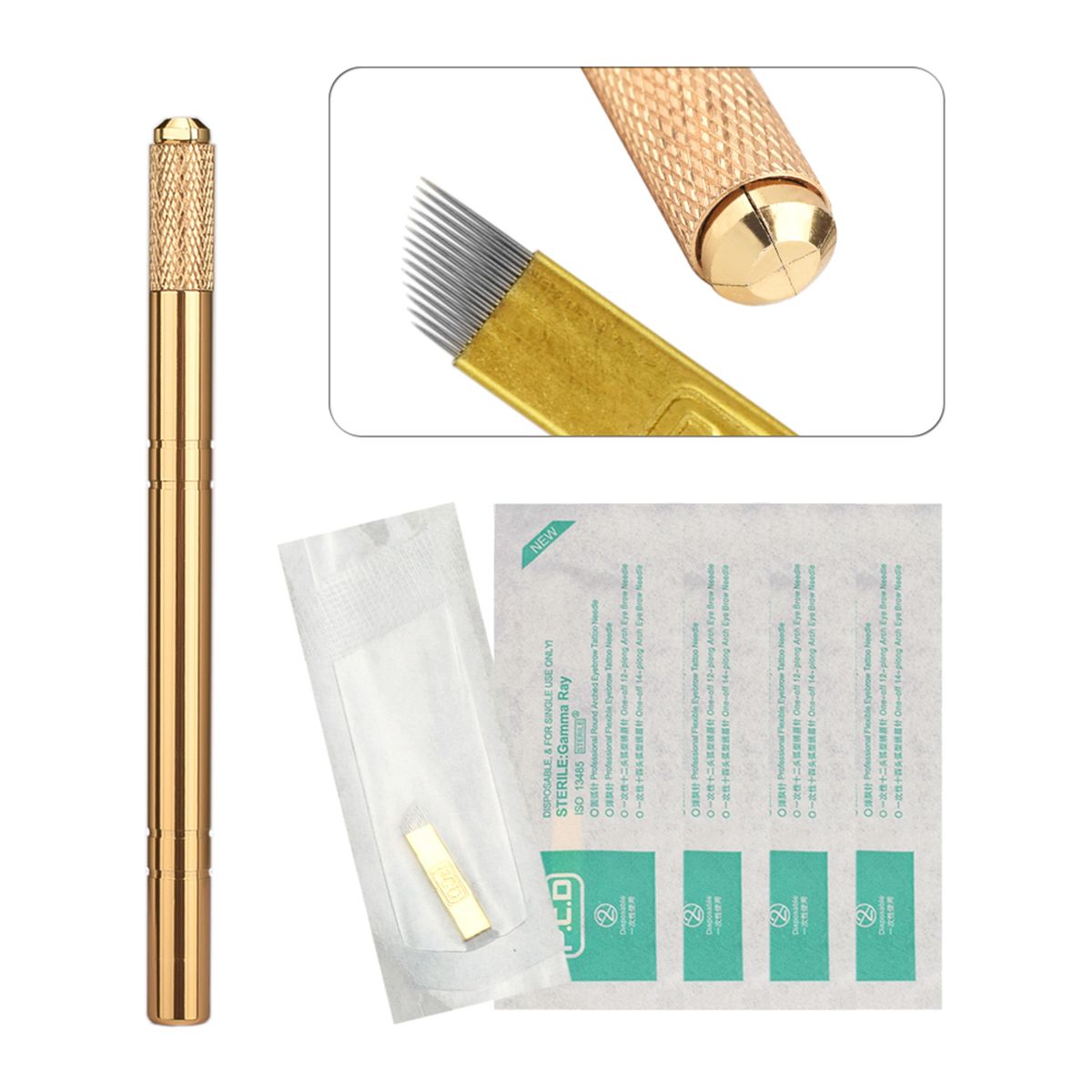 Permanent Eyebrow Tattoo Pen Manual Handheld Tattooing