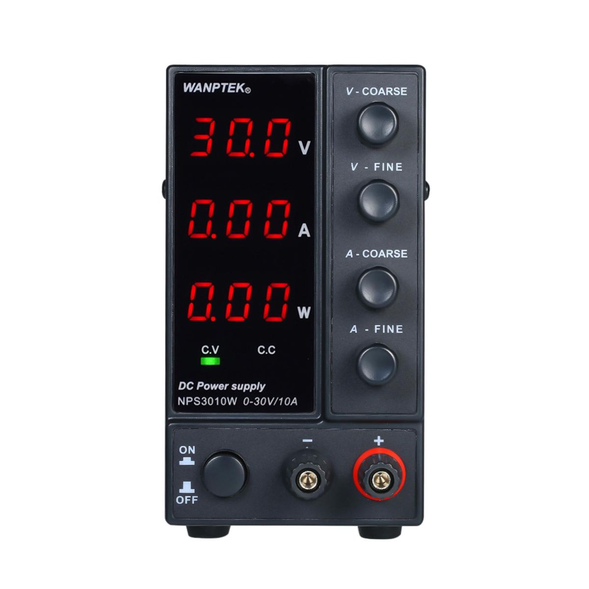 wanptek NPS3010W 0-30V 0-10A Switching DC Power Supply 3 Digits Display LED High Precision Adjustable Mini Power Supply AC 115V/230V 50/60Hz Voltage & Current Regulated Dual Output