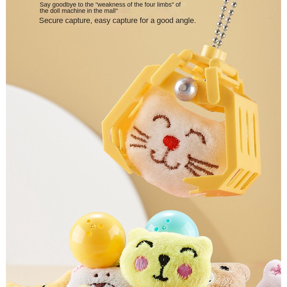 Cartoon Automatic Doll Machine Mini Electric Play Claw Game