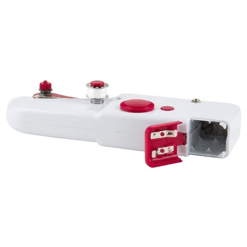 Improved Handy Stitch Cordless Sewing Machine - - White And Red