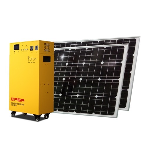 Solar Power Generator Inverter Ups Charger Hybrid Acdc Spg-800 - 500W With Panel Qsp-150w18