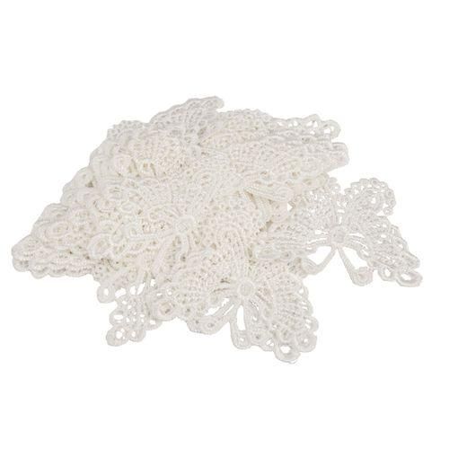 20pcs Clothing Accessories Exports Fine White Bow