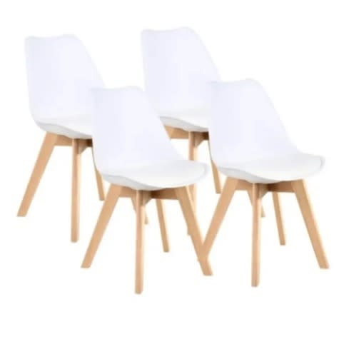 Restaurant Padded Stool - 4pcs -white