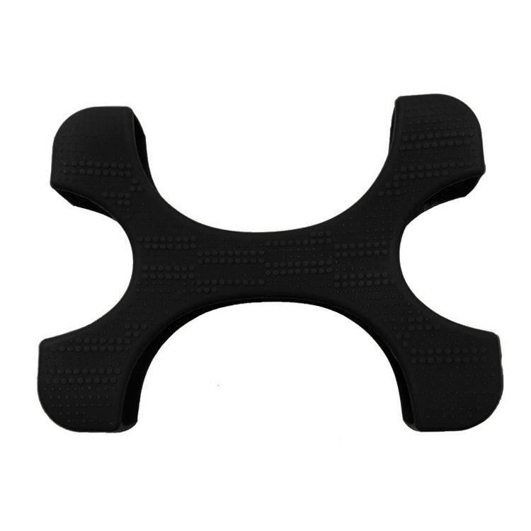 X Type 2.5 Inch Portable Hard Drive Silicone Case For 2TB-4TB WD & SEAGATE & Toshiba Portable Hard Drive, Without Hole (Black)