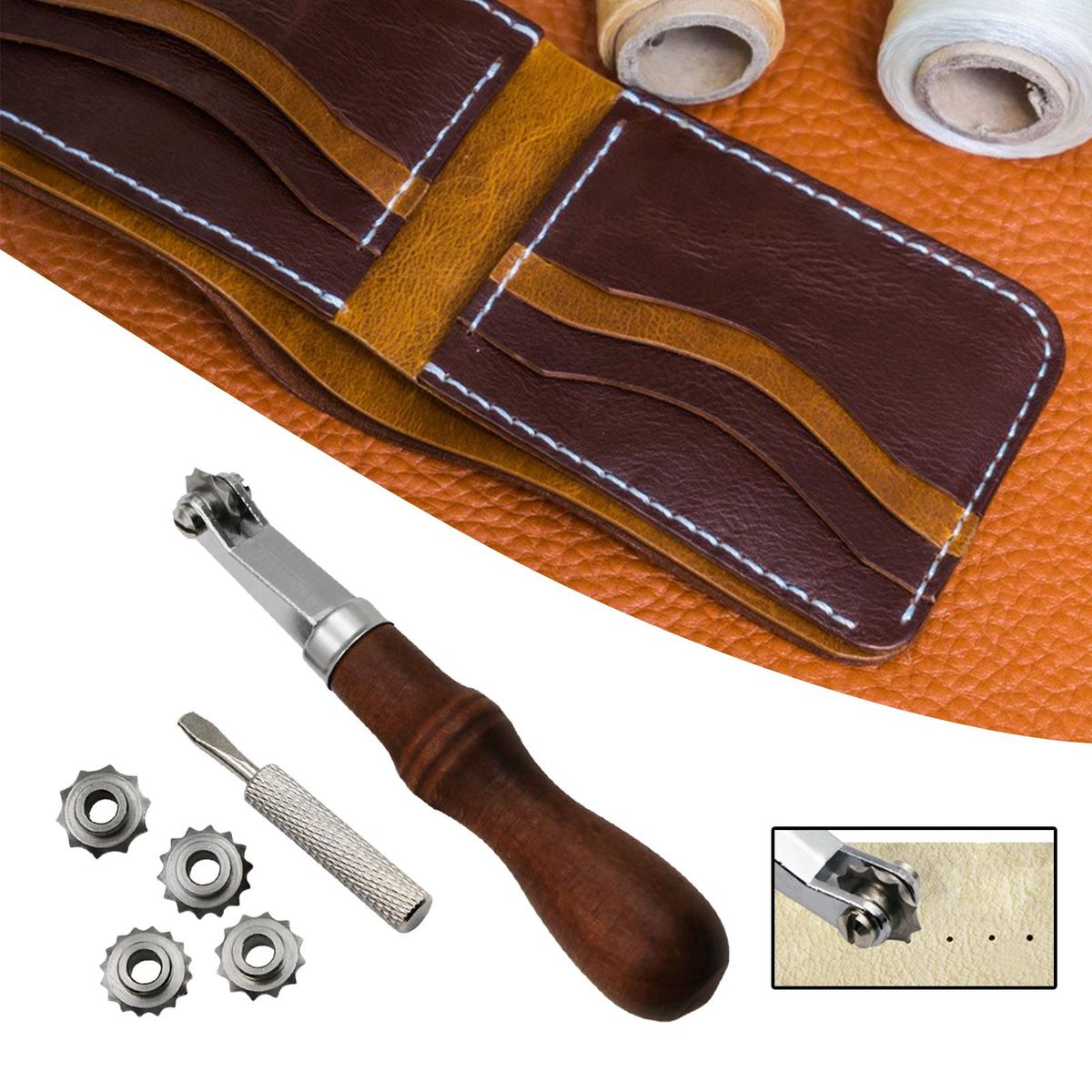 Arts Leather Crafts Sewing Wheel Marker Accs