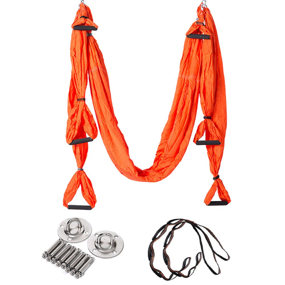 Aerial Flying Yoga Swing Yoga Hammock For Gym Home-Orange