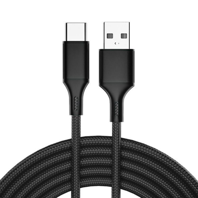4 PCS Type-C Fast Charge Data Cable, Length: 1m (Black)