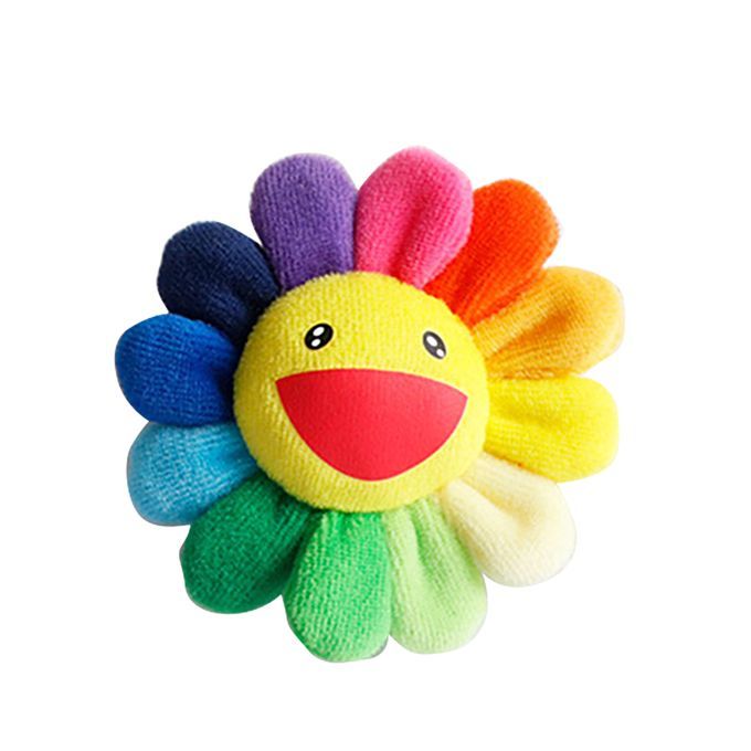 Sunflower Plush Toy Brooch Pin Cute Plush Hanging Ornaments-